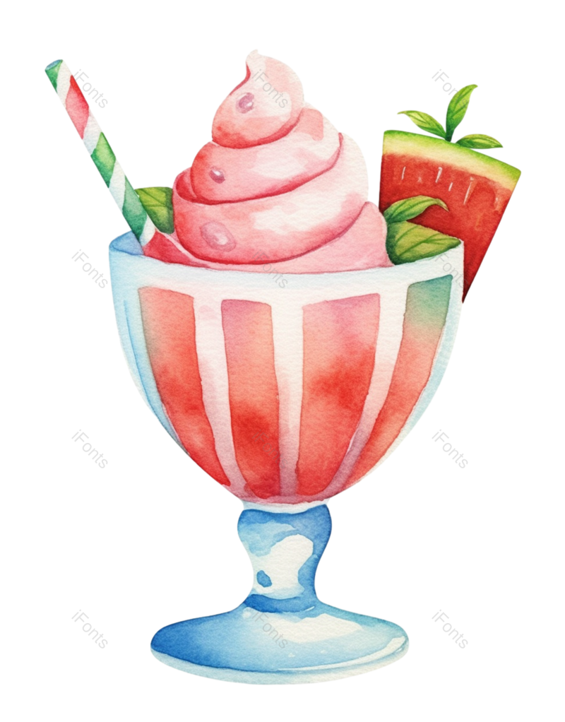 西瓜图片,清新元素,沙拉PNG,夏天免抠素材